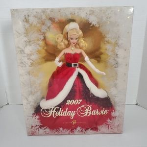 BarbieHoliday 2007 Barbie Doll Mattel #K7958 Blonde Barbie NIB